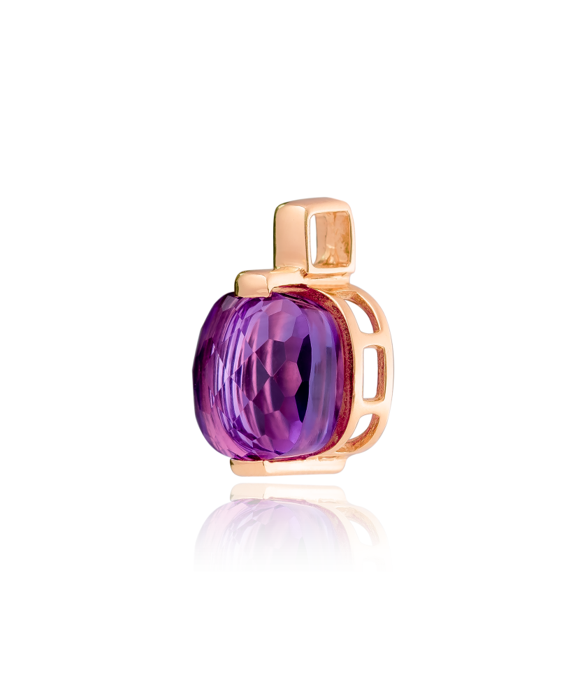 Zelta piekariņš ar ametistu - Goldinga