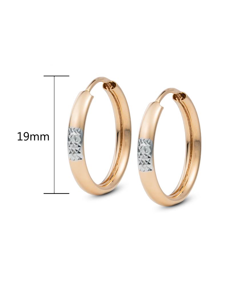 Zelta auskari, 19 mm - Goldinga