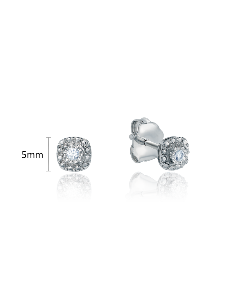 Baltā zelta auskari ar briljantiem - Goldinga