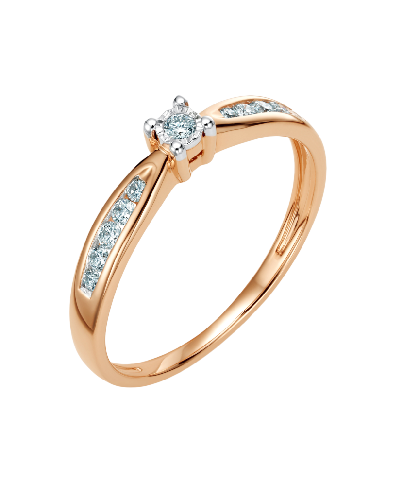 Zelta gredzens ar dimantiem - Goldinga