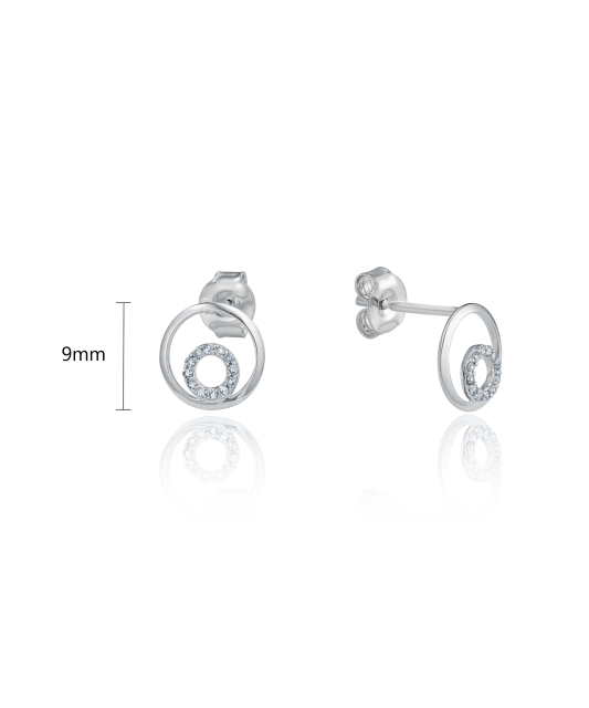 Baltā zelta auskari ar briljantiem - Goldinga