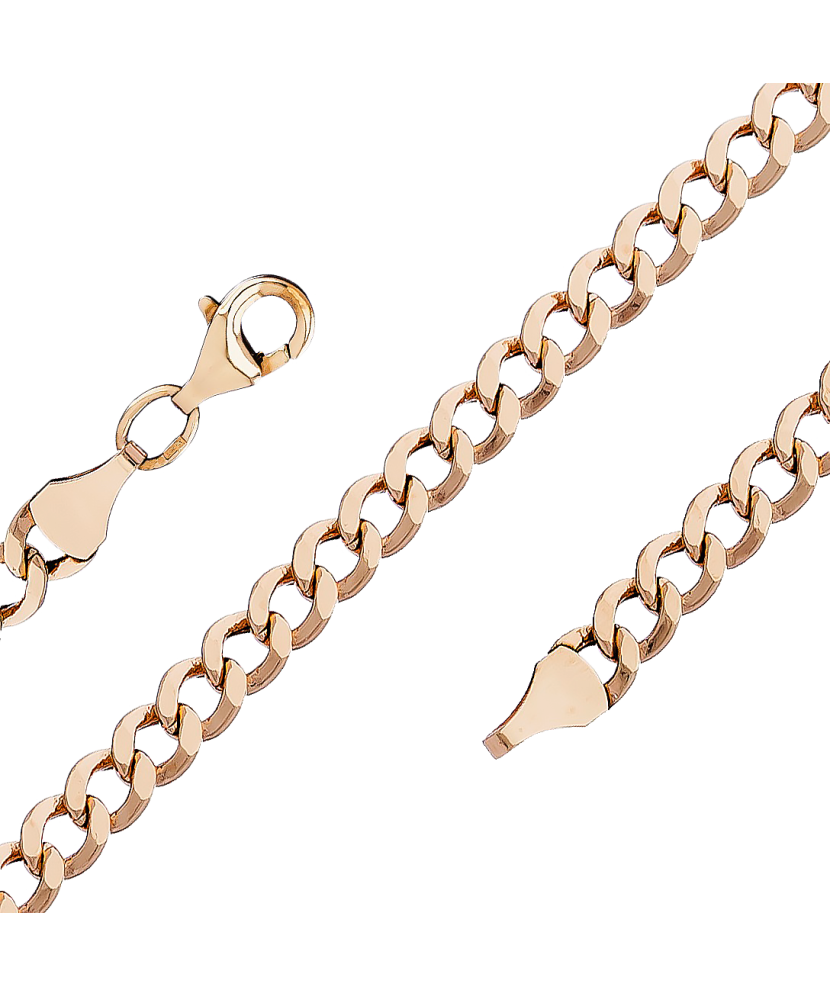 Zelta ķēdīte "Curb" 8,5mm - Goldinga