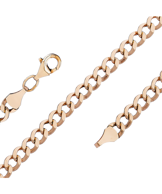 Zelta ķēdīte "Curb" 8,5mm - Goldinga