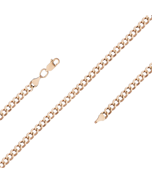 Zelta ķēdīte "Curb" 3,3mm - Goldinga