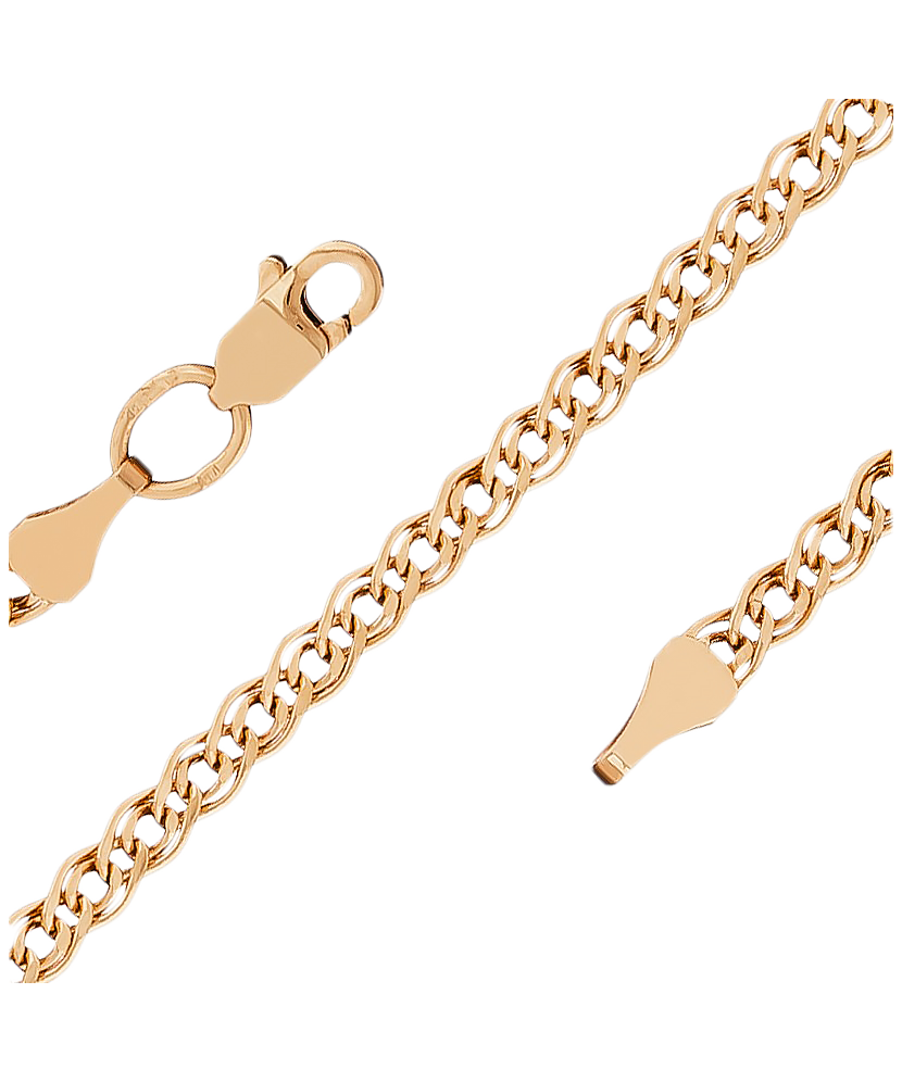 Zelta ķēdīte "Mona Liza" 4,2mm - Goldinga