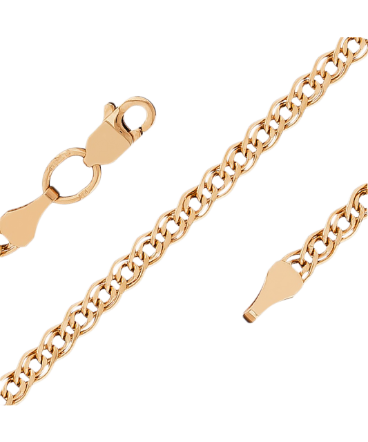 Zelta ķēdīte "Mona Liza" 4,8mm - Goldinga