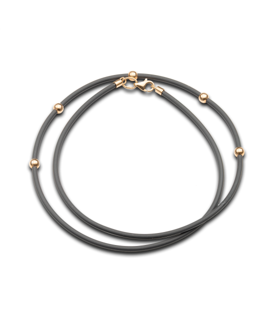 Gumijas ķēdīte ar zeltu - Goldinga