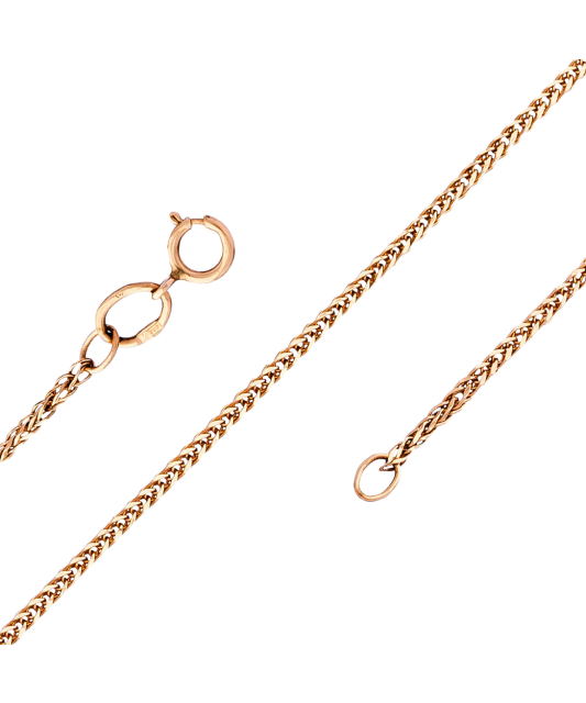 Zelta ķēdīte "Spiker" 1mm - Goldinga