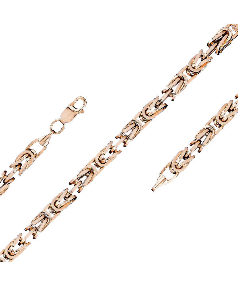 Zelta ķēdīte "Royal python" 3mm - Goldinga