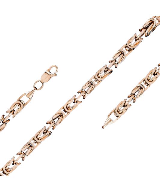 Zelta ķēdīte "Royal python" 3mm - Goldinga