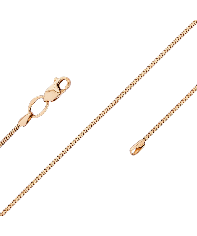 Zelta ķēdīte "Snake" 1,2mm - Goldinga