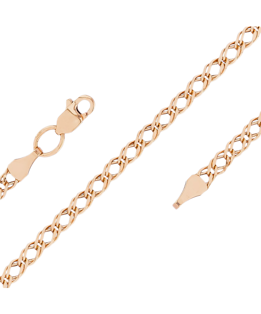 Zelta ķēdīte "Rombo" 3mm - Goldinga