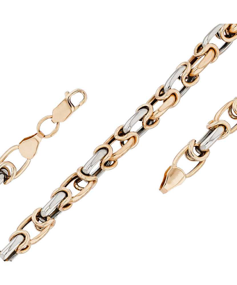 Zelta ķēdīte "Byzantine" 6.7mm - Goldinga