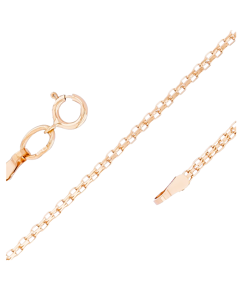 Zelta ķēdīte "Tractor" 2.4mm - Goldinga