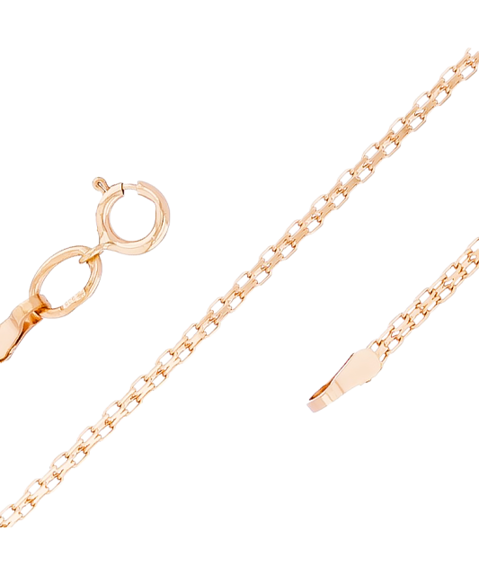 Zelta ķēdīte "Tractor" 2.4mm - Goldinga