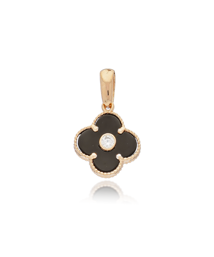 Zelta piekariņš ar cirkoniju un emalju - Goldinga