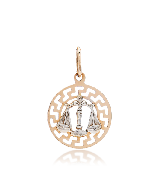 Золотой подвеска "Весы"