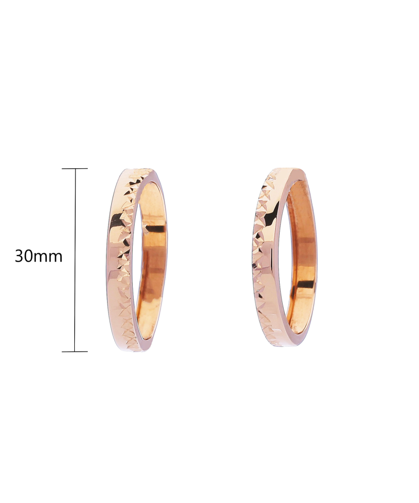 Zelta auskari 30mm - Goldinga