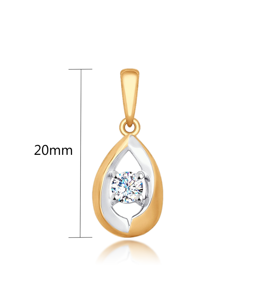 Zelta piekariņš ar cirkoniju - Goldinga