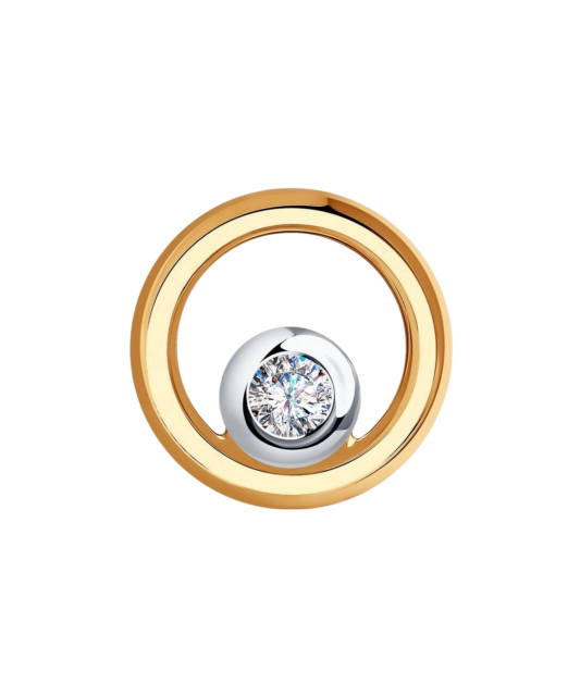 Zelta piekariņš ar cirkoniju - Goldinga