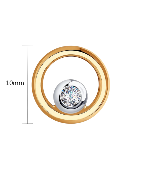 Zelta piekariņš ar cirkoniju - Goldinga