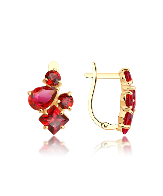 Zelta auskari ar topāziem - Goldinga