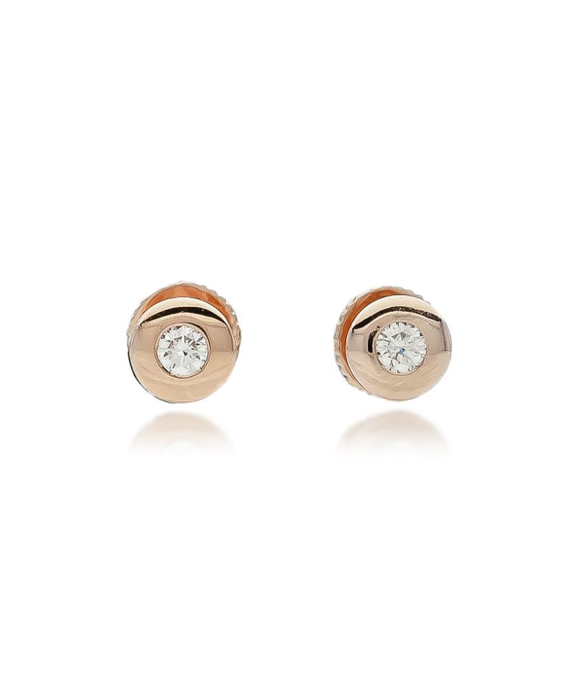 Zelta auskari ar briljantu - Goldinga