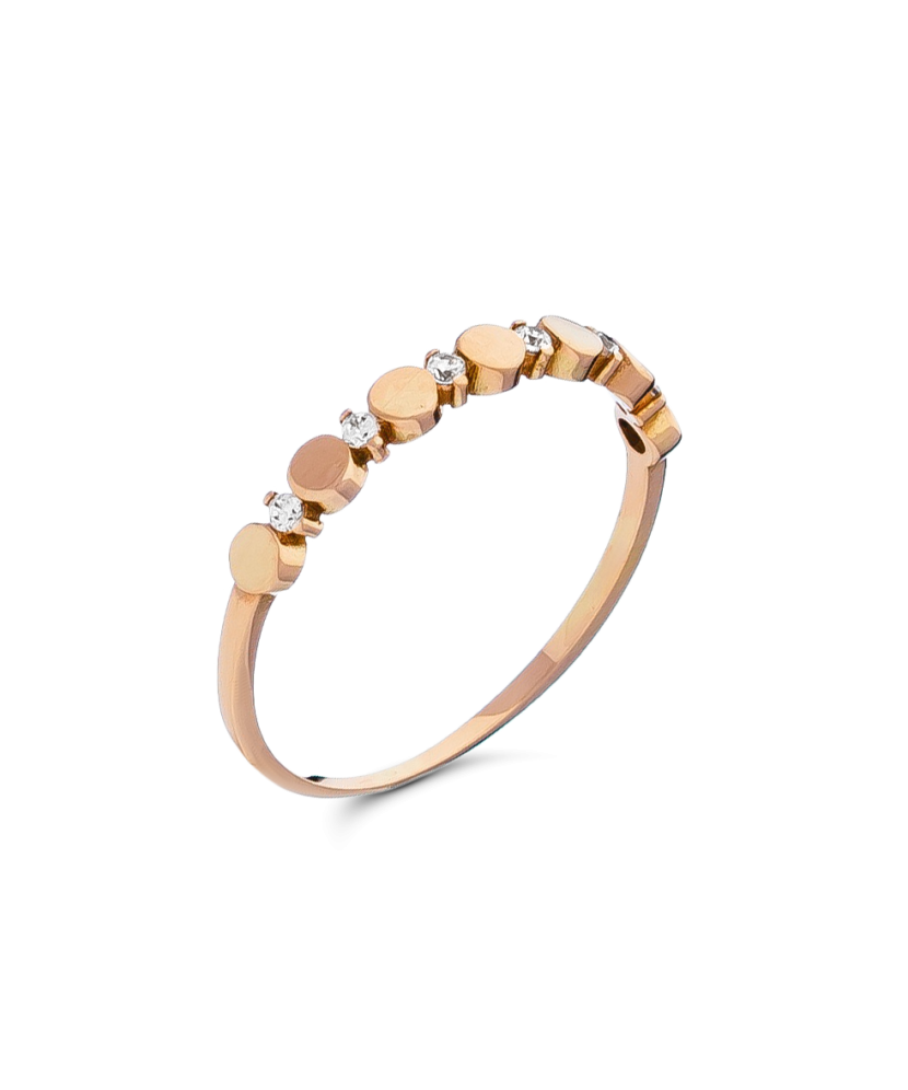 Zelta gredzens ar cirkonijiem - Goldinga