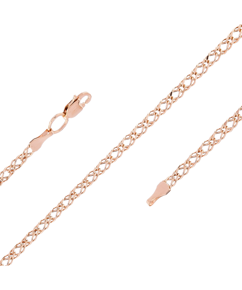 Золотой браслет "Rombo" 2.8mm