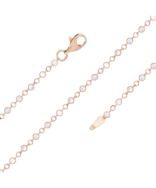 Золотой браслет с цирконами