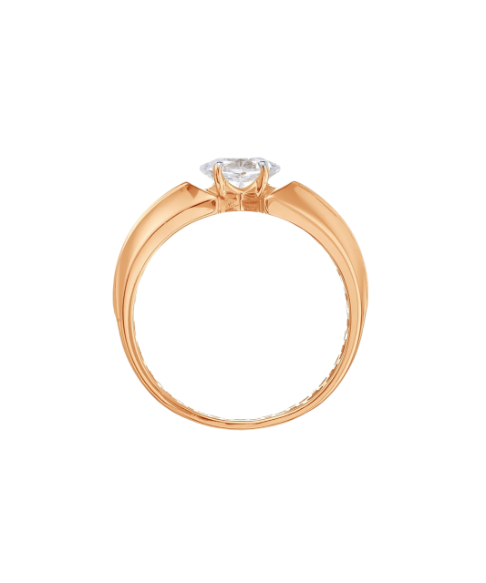 Zelta gredzens ar kristālu - Goldinga