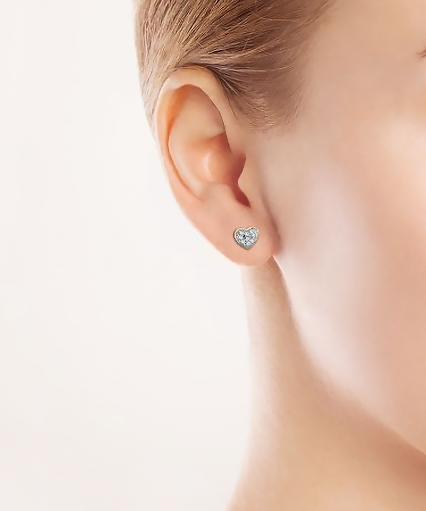 Zelta auskari ar cirkonijiem - Goldinga