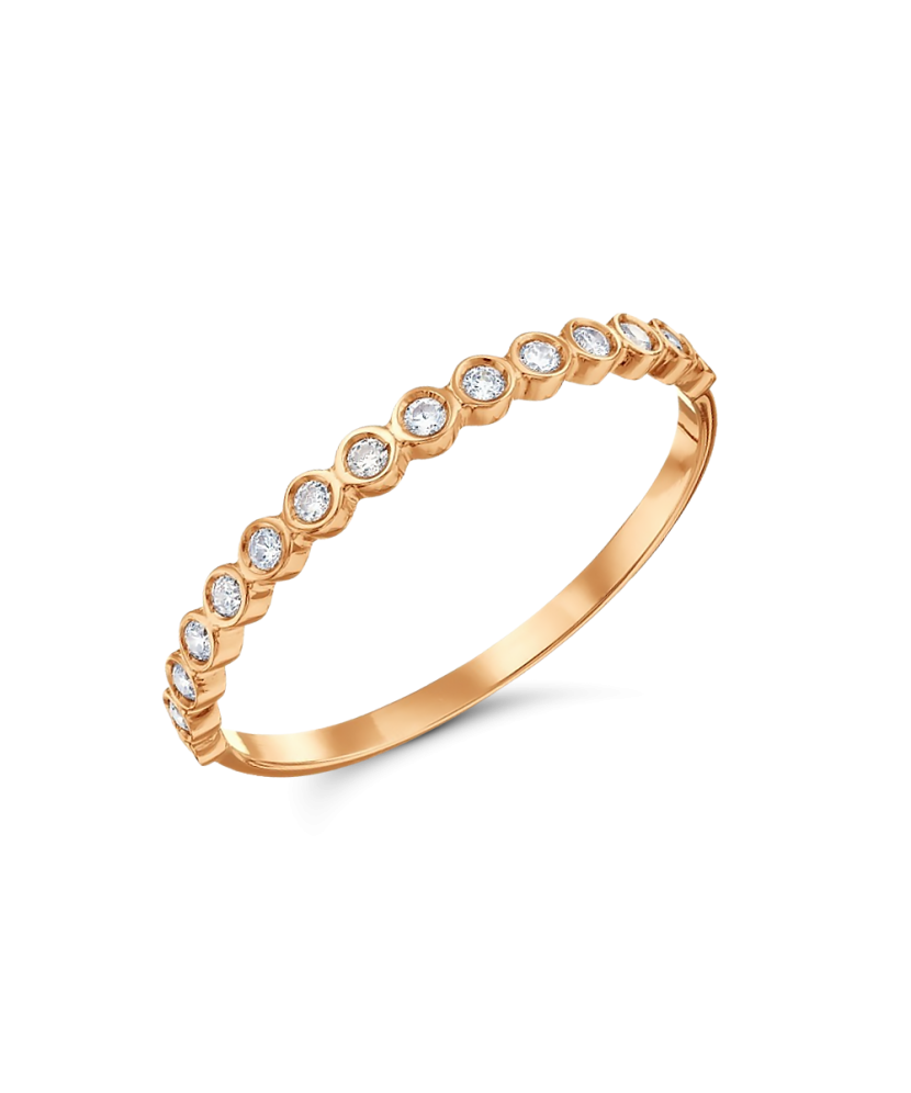 Zelta gredzens ar cirkonijiem - Goldinga