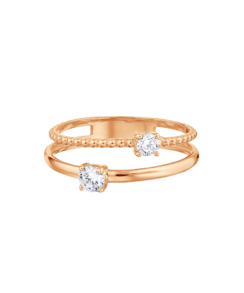 Zelta gredzens ar cirkonijiem - Goldinga