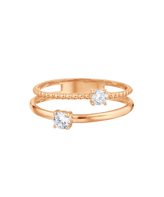 Zelta gredzens ar cirkonijiem - Goldinga