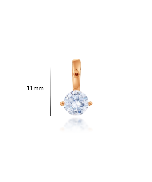 Золотой подвеска с цирконом