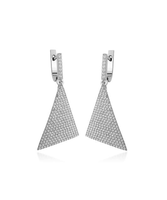 Sudraba auskari ar cirkonijiem - Goldinga