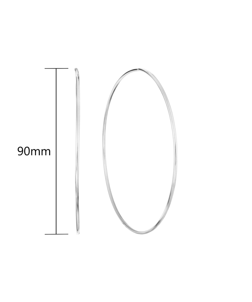 Sudraba auskaru komplekti 90mm - Goldinga