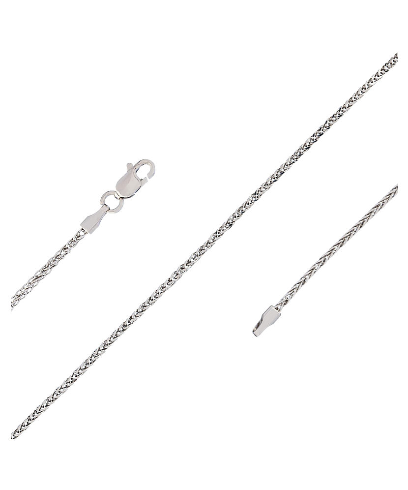 Baltā zelta ķēdīte "Spiker" 1.5mm - Goldinga