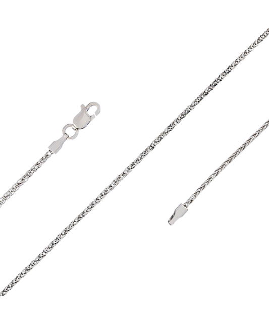 Baltā zelta ķēdīte "Spiker" 1.5mm - Goldinga