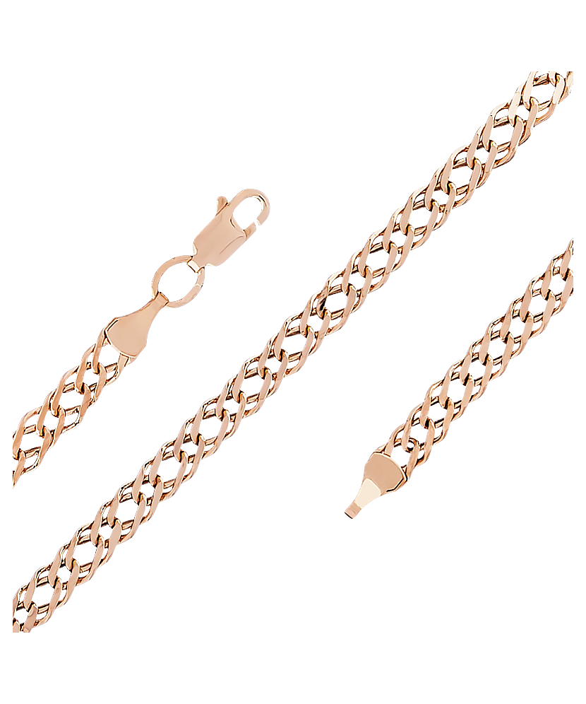 Zelta ķēdīte "Rombo" 4.3mm - Goldinga