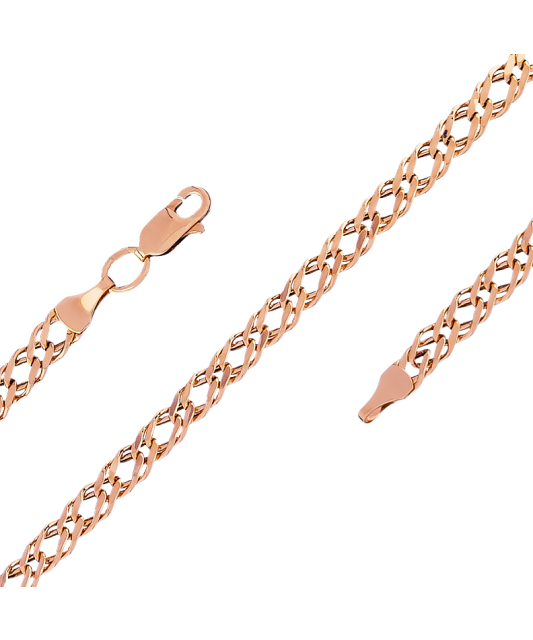 Zelta rokassprādze "Rombo" 4,3mm - Goldinga