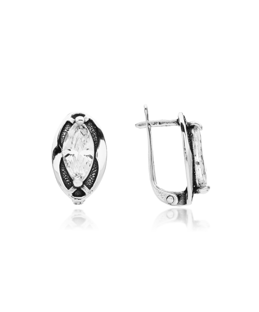 Sudraba auskari ar cirkoniju - Goldinga