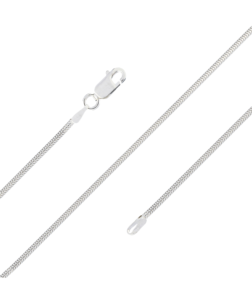 Sudraba ķēdīte "Snake" 1.5mm - Goldinga
