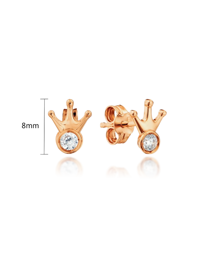 Zelta auskari ar cirkoniju - Goldinga