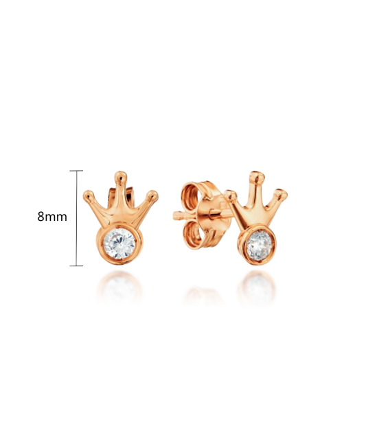 Zelta auskari ar cirkoniju - Goldinga