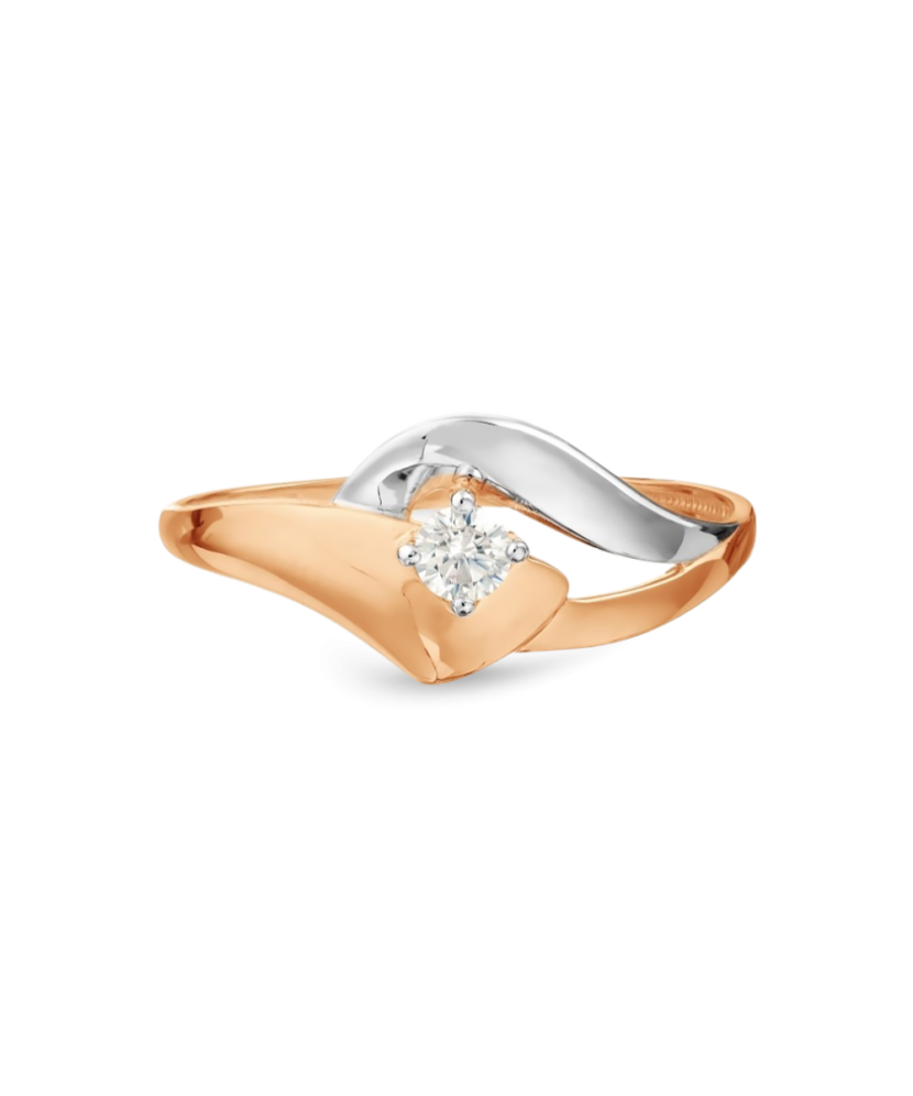 Zelta gredzens ar cirkoniju - Goldinga