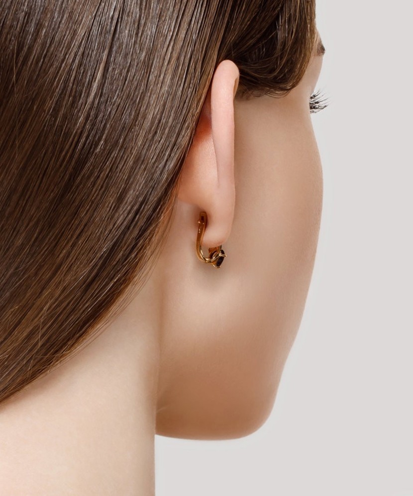 Zelta auskari ar granātu un cirkonijiem - Zelta Auskari - Goldinga