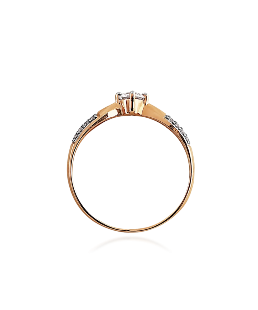 Zelta gredzens ar cirkonijiem - Goldinga