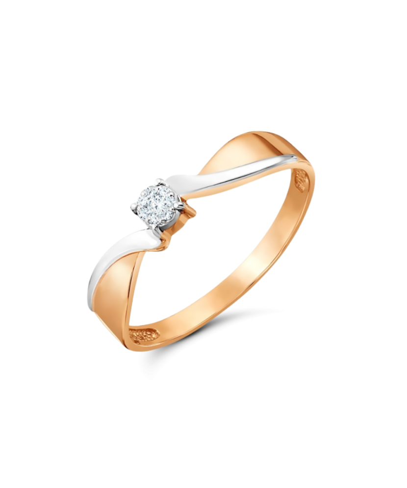 Золотое кольцо с алмазами